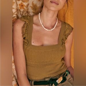 Sezane Faustine Top - Golden Brown